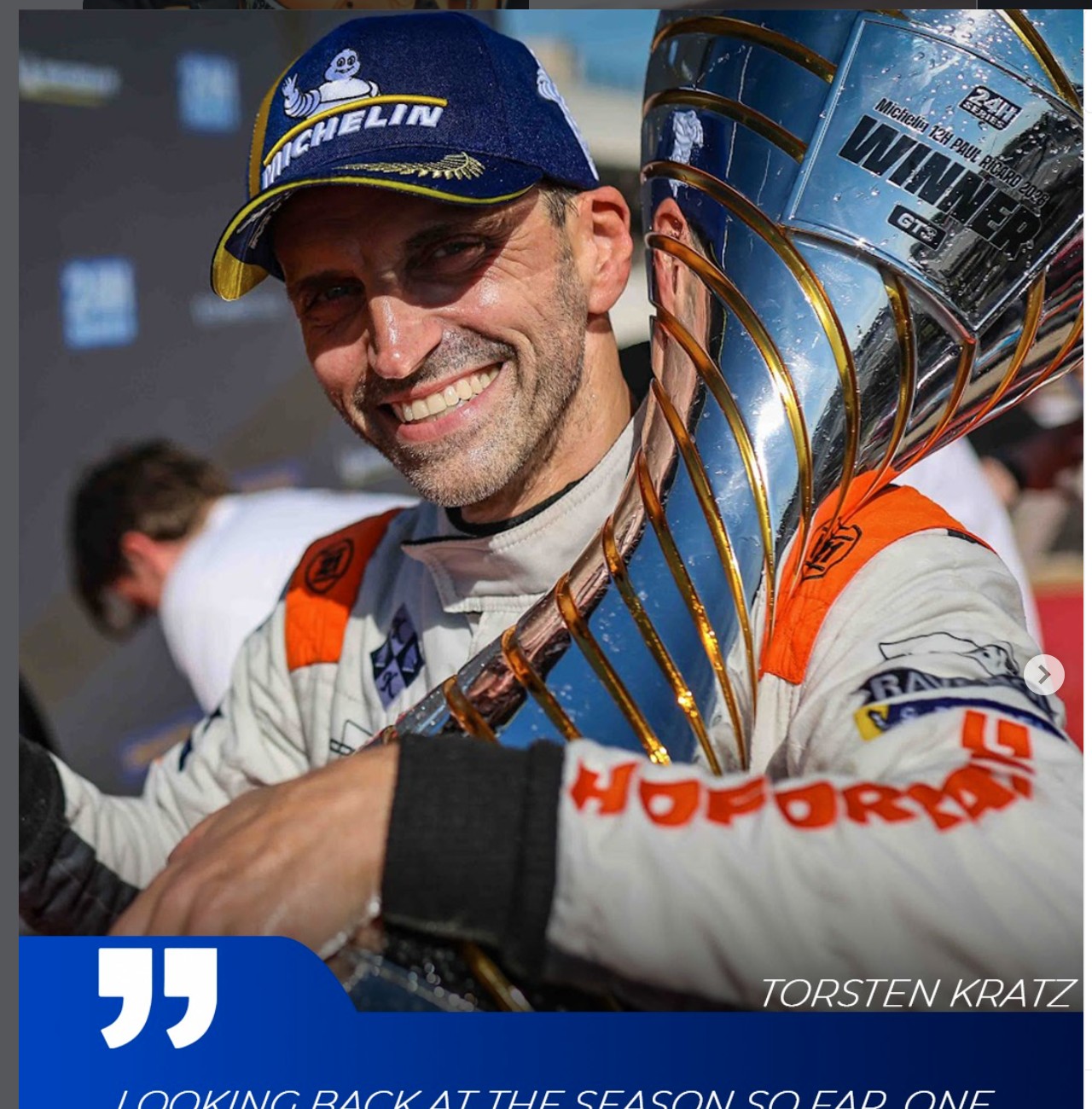 Victoire au g&eacute;n&eacute;ral Michelin 12H Paul Ricard / Le Castellet